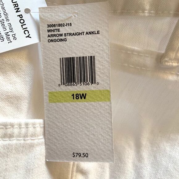Jessica Simpson White Arrow Straight Jeans - Picture 8 of 10